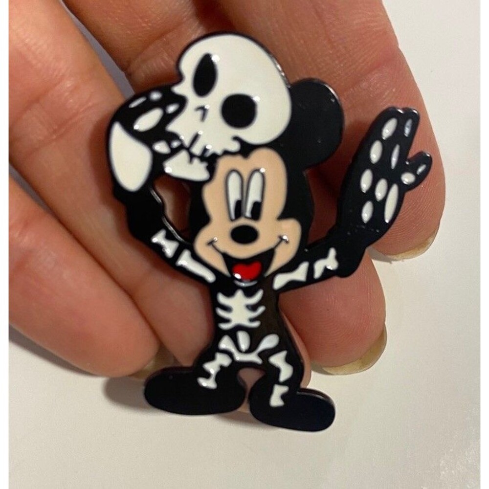 Disney Inspired Mickey Mouse Skeleton Costume Enamel Pin Halloween Spooky Fall